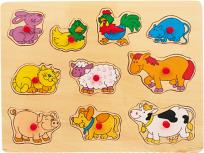 Opakowanie Układanka drewniana zwierzęta