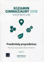 Okładka książki Vademecum 2018 GIM Przedmioty przyrod. cz.1 OPERON