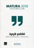Okładka książki Vademecum 2018 LO Język polski ZPiR OPERON