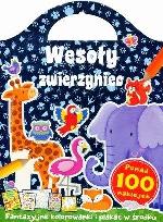 Okładka książki Wesoły zwierzyniec. Fantazyjne kolorowanki