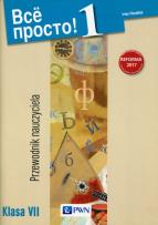 Okładka książki Wsio prosto! 1 Język rosyjski 7 Przewodnik nauczyciela