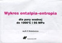 Okładka książki Wykres entalpia-entropia dla pary wodnej do 1000st C i 95 Mpa