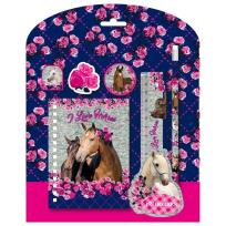 Opakowanie Zestaw 6 przyborów szkolnych Konie13