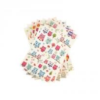 Opakowanie Zestaw naklejek sowy