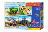 Opakowanie 4x1 Puzzle 8-12-15-20 Agricultural Machines