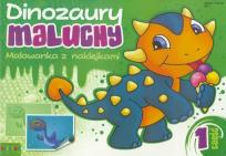 Okładka książki Dinozaury maluchy. Malowanka z naklejkami cz.1