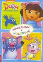 Okładka książki Dora poznaje świat. Naklejam i koloruję