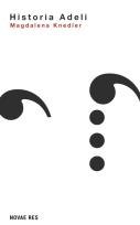 Okładka książki Historia Adeli