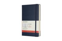 Opakowanie Kalendarz dzienny Moleskine 12M L, twarda oprawa, szafirowy