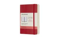Opakowanie Kalendarz dzienny Moleskine 12M P, miękka oprawa, czerwony szkarłatny