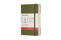 Okładka książki Kalendarz dzienny Moleskine 12M P, twarda oprawa, oliwkowy