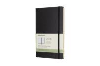 Opakowanie Kalendarz tygodniowy horyzontalny Moleskine 12M L, twarda oprawa, czarny