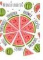 Opakowanie Karnet B6 Urodziny Arbuz