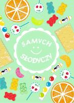 Opakowanie Karnet B6 Urodziny Słodycze