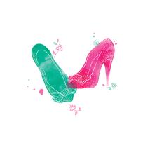 Opakowanie Karnet Swarovski kwadrat Buty