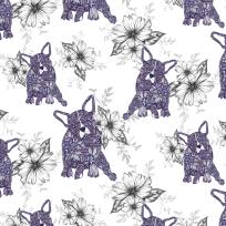 Opakowanie Karnet Swarovski kwadrat CL0404 Etniczne psy