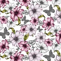 Opakowanie Karnet Swarovski kwadrat Etniczne kwiaty