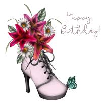 Okładka książki Karnet Swarovski kwadrat Urodziny but