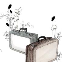 Okładka książki Karnet Swarovski kwadrat Walizki