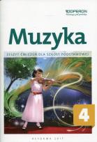 Okładka książki Muzyka 4 Zeszyt ćwiczeń