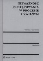 Okładka książki Nieważność postępowania w procesie cywilnym