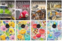 Opakowanie Notatnik ozdobny A5 80 stron linia metalizowany mix wzorów