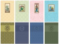 Opakowanie Notatnik ozdobny B6 80 stron kratka metalizowany mix wzorów