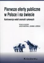 Okładka książki Pierwsze oferty publiczne w Polsce i na świecie