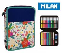 Opakowanie Piórnik MILAN 1 poziomowy z wyposażeniem LE JARDIN