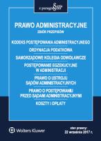 Okładka książki Prawo administracyjne Zbiór przepisów