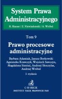 Okładka książki Prawo procesowe administracyjne System Prawa Administracyjnego Tom 9