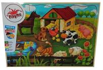 Opakowanie Puzzle drewniane farma 12