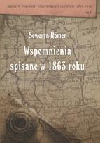 Opakowanie Seweryn Romer Wspomnienia spisane w 1863 roku