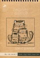 Opakowanie Szkicownik na spirali Młody Artysta A5 60 ark 80/90g Happy Color