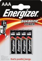 Opakowanie Bateria Energizer Alkaline Power AAA-LR03 4 sztuki