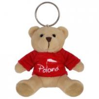 Opakowanie Breloczek Miś w koszulce czerwonej Polska