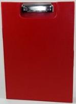 Opakowanie Deska A4 PVC z klipem i okładką czerwona D.RECT