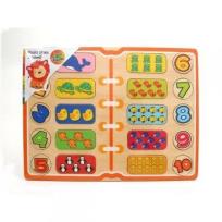 Opakowanie Drewniana układanka Nauka Liczenia