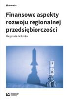 Okładka książki Finansowe aspekty rozwoju regionalnej przedsiębiorczości