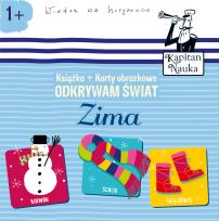 Okładka książki Kapitan Nauka Odkrywam świat Zima (książeczka + karty obrazkowe)