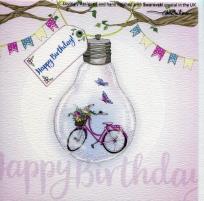 Okładka książki Karnet Swarovski kwadrat Urodziny rower