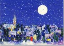 Opakowanie Karnety świątczne Delux Księżyc o północy (20szt)