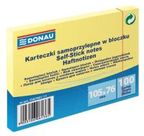 Opakowanie Karteczki samoprzylepne w bloczku 100 kartek jasnożółty