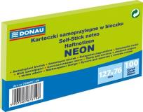 Opakowanie Karteczki samoprzylepne w bloczku 127x76mm 100 kartek neon zielony