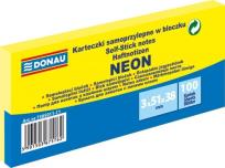 Opakowanie Karteczki samoprzylepne w bloczku żółty neon 100 sztuk