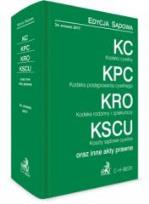 Okładka książki KC, KPC, KRO, KSCU oraz inne akty prawne w.34