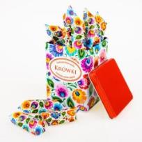 Opakowanie Krówki łowickie białe w puszce 200g FOLKSTAR