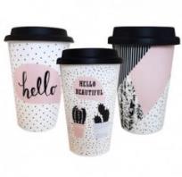 Opakowanie Kubek z przykrywką 400ml - kaktus