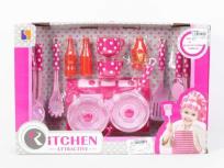 Opakowanie Kuchenka + akcesoria w kropki