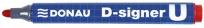 Opakowanie Marker suchościeralny Donau D-SIGNER czerwony(7372001-04PL)